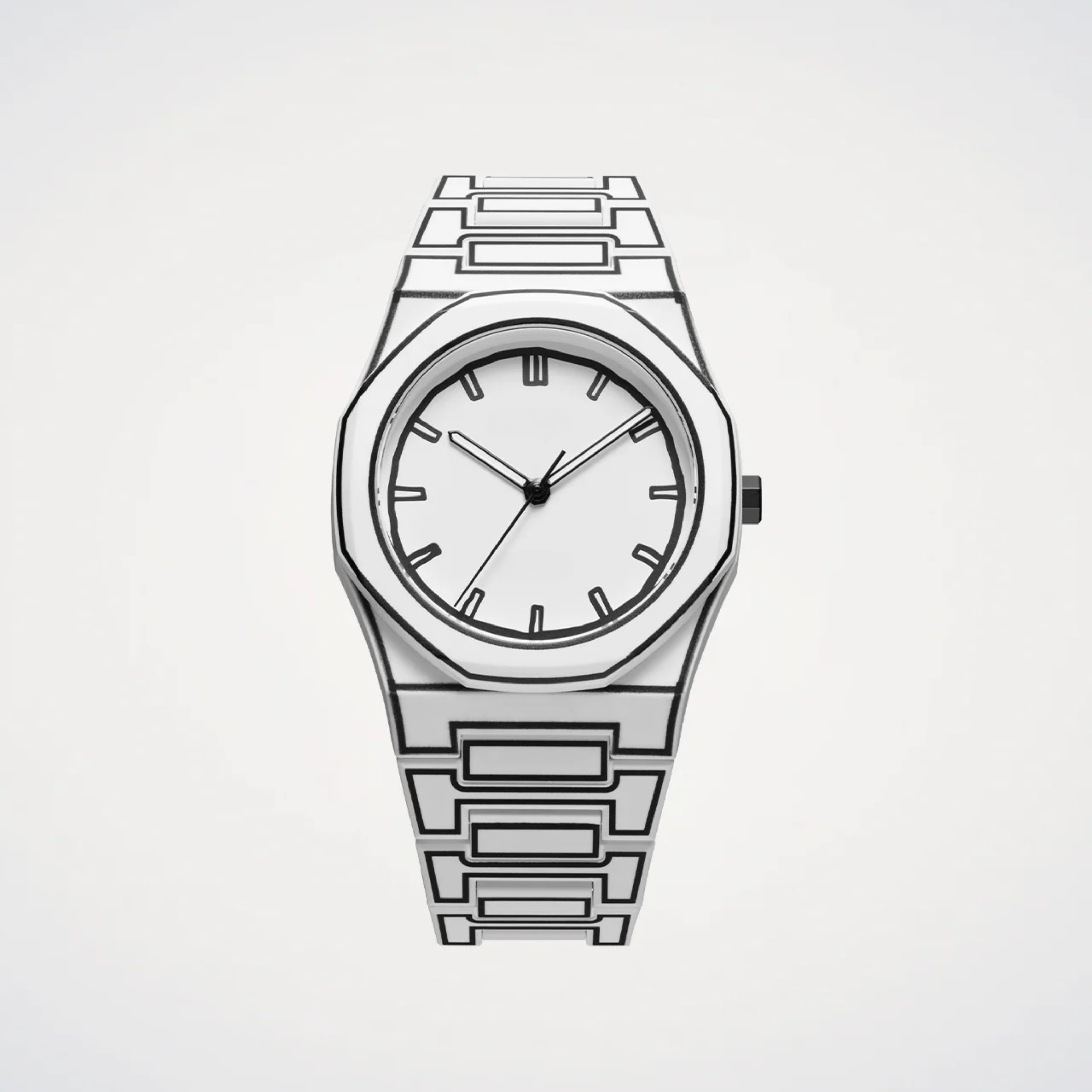 montre - sketch blanc